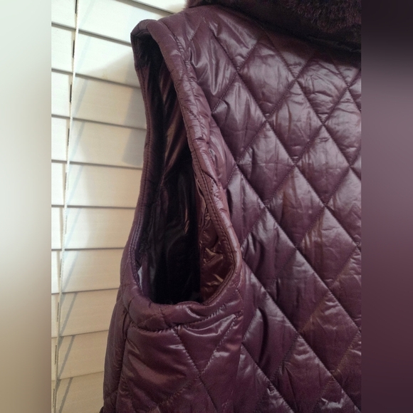 Calvin Klein Purple Quilted Vest with Belted Waist - Picture 10 of 15